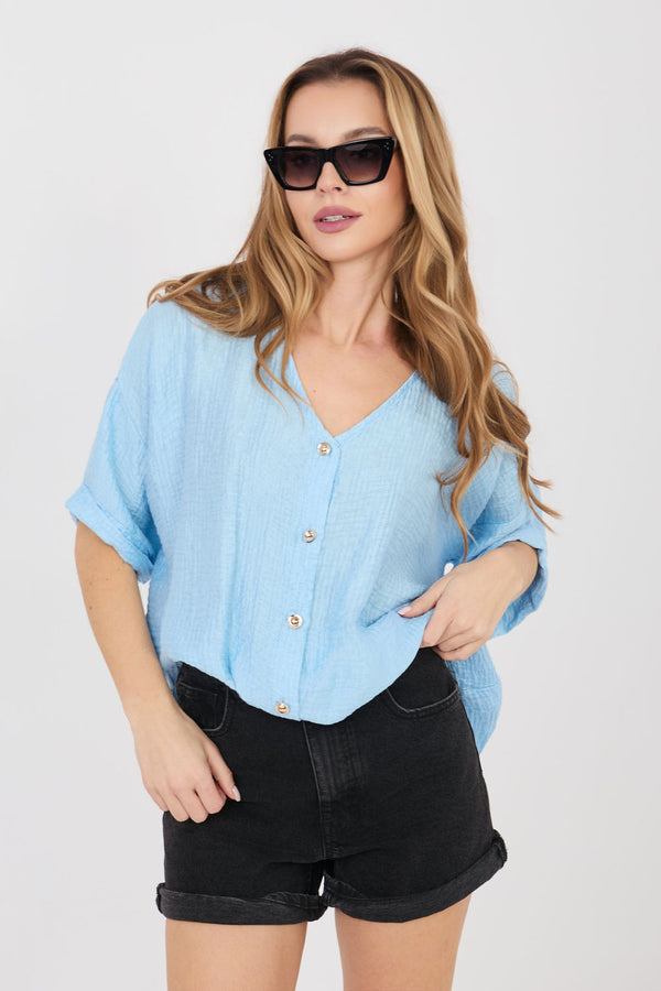 Blouse femme Italy Moda — bleu