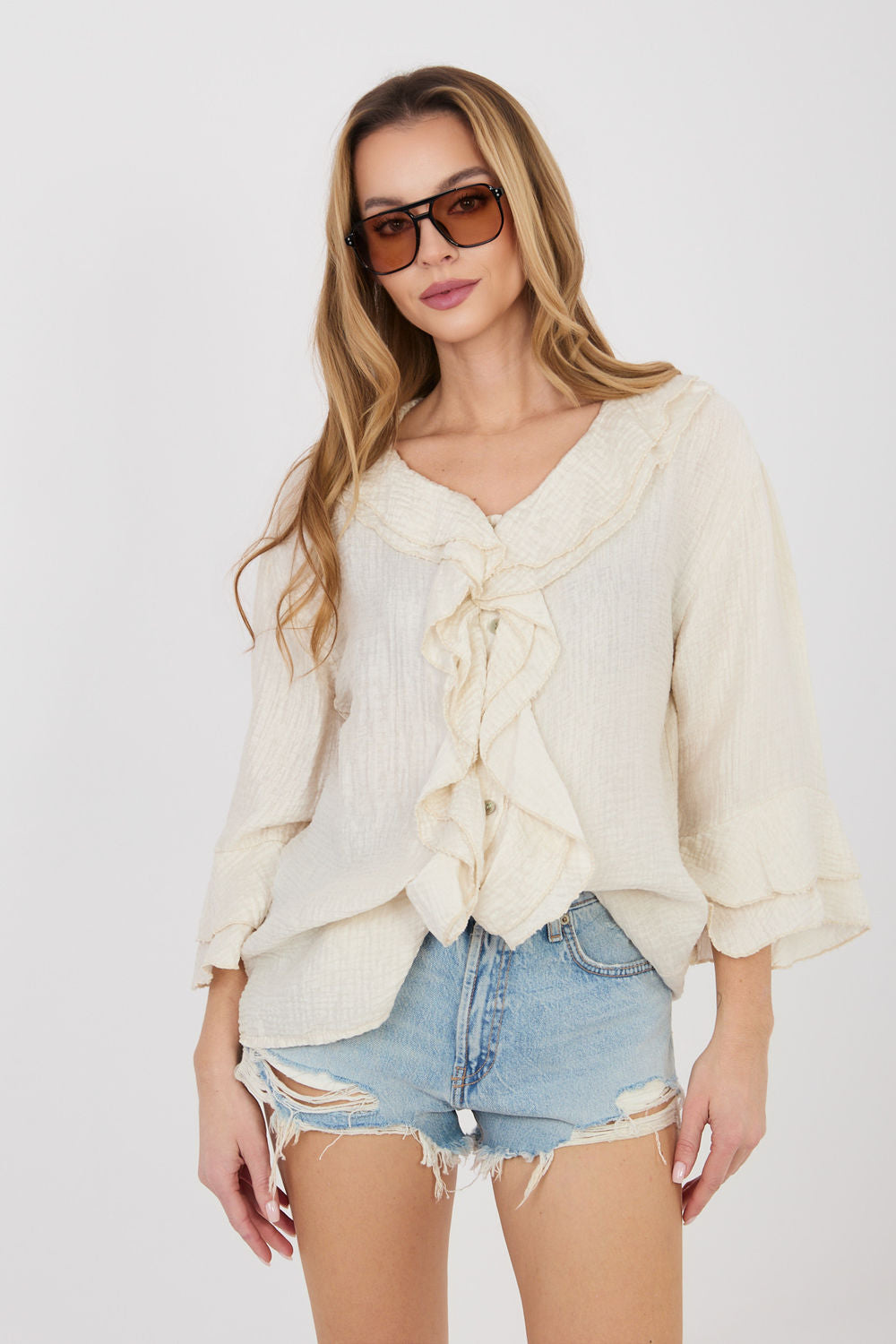 Blouse femme Italy Moda — beige