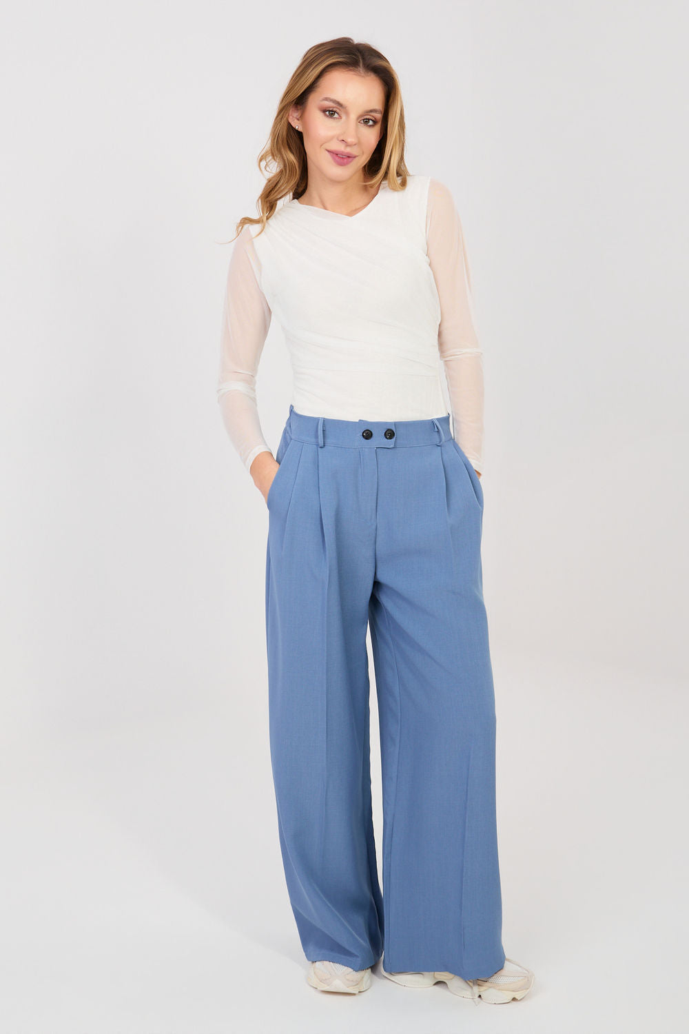 Chaussures à talons femme Rue Paris Pantalon Pantalon — bleu