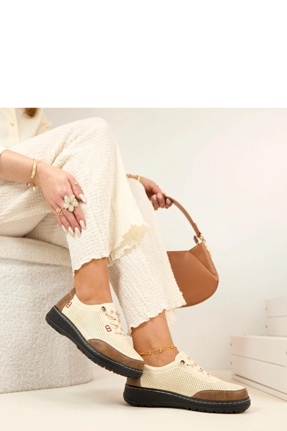 Bottes femme Solea Chaussures Basses Chaussures — beige