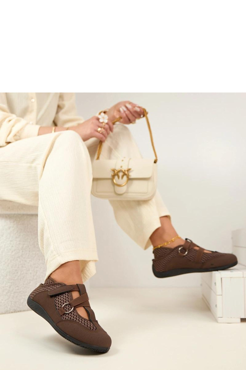 Ballerine femme Solea — brun