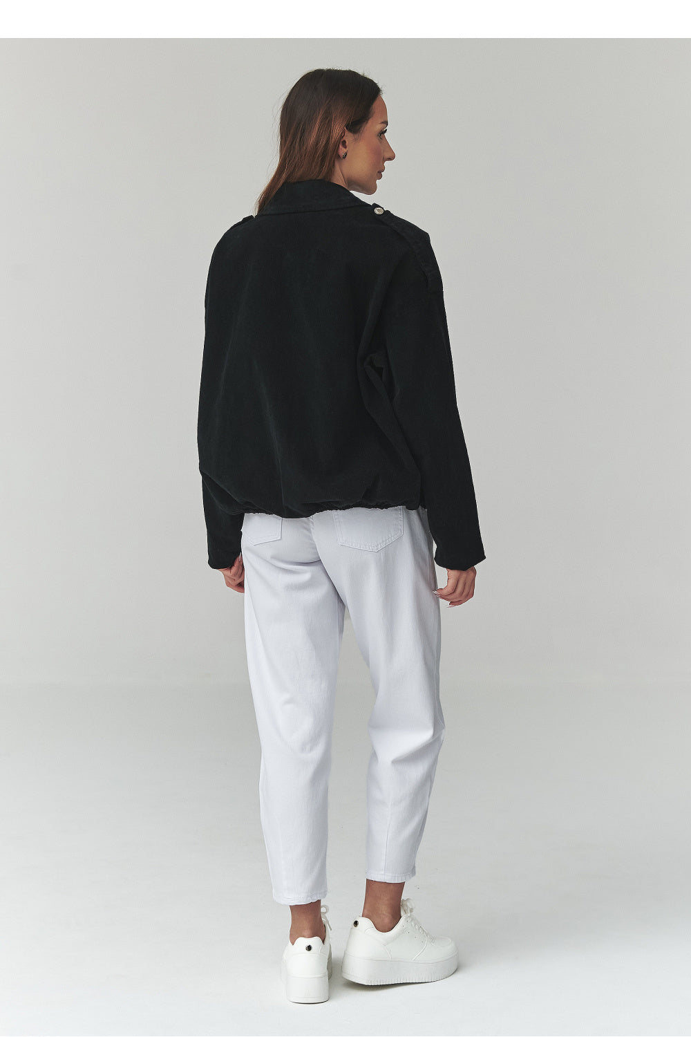 Veste en velours côtelé femme Makadamia — noir