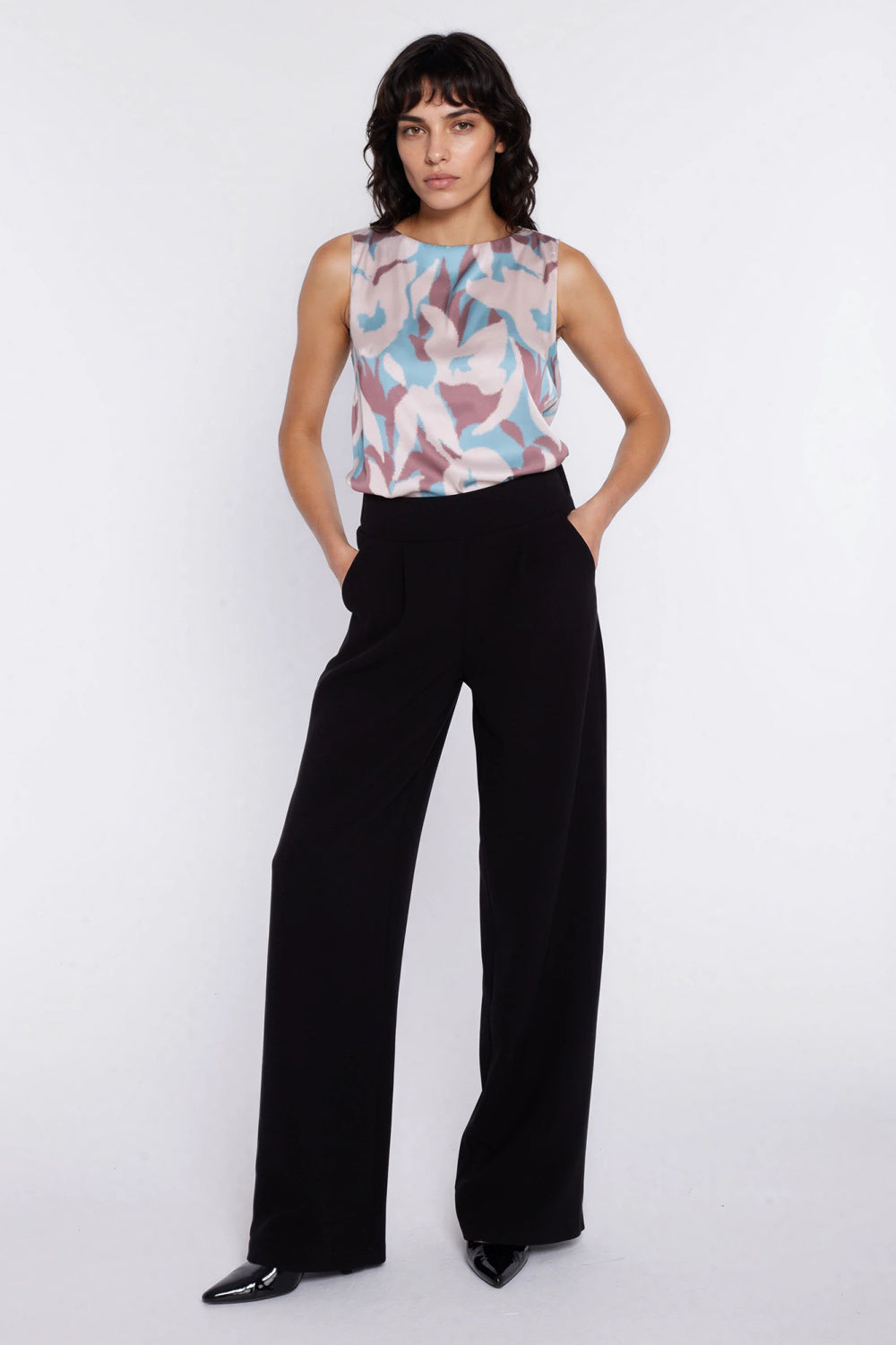 Chaussures à talons femme Nife Pantalon Pantalon — noir