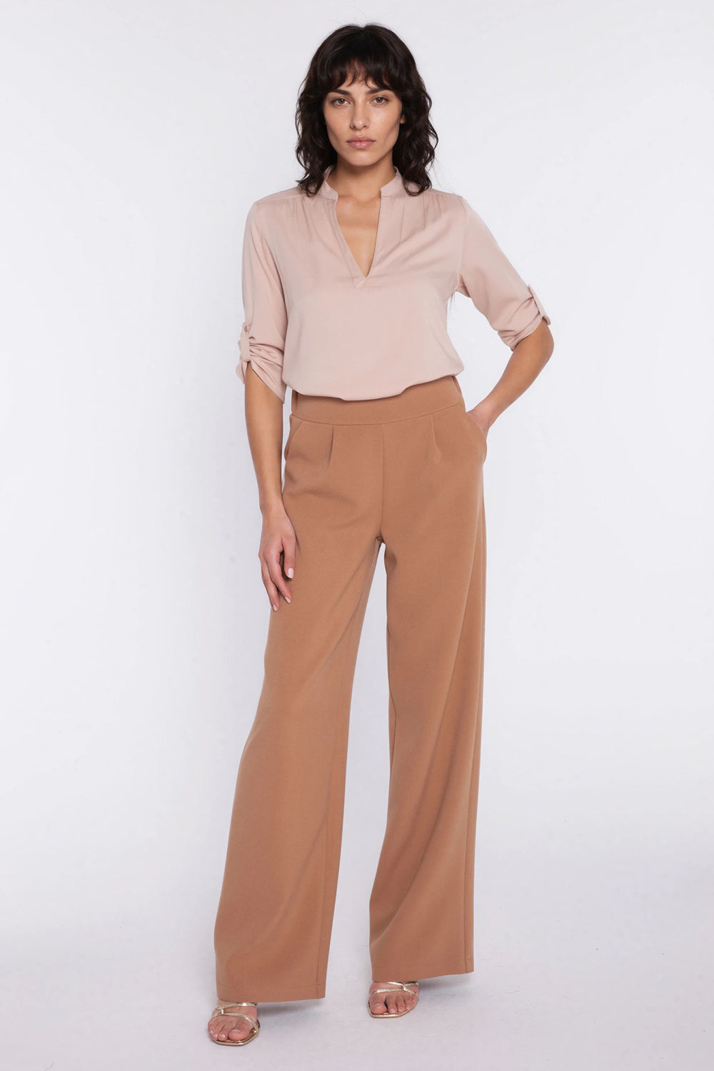 Blouse femme Nife Chemisier Chemisier — beige
