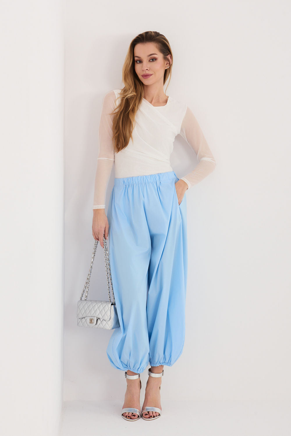 Chaussures à talons femme Rue Paris Pantalon Pantalon — bleu