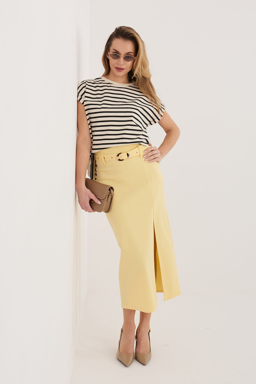 Jupe femme Rue Paris — jaune