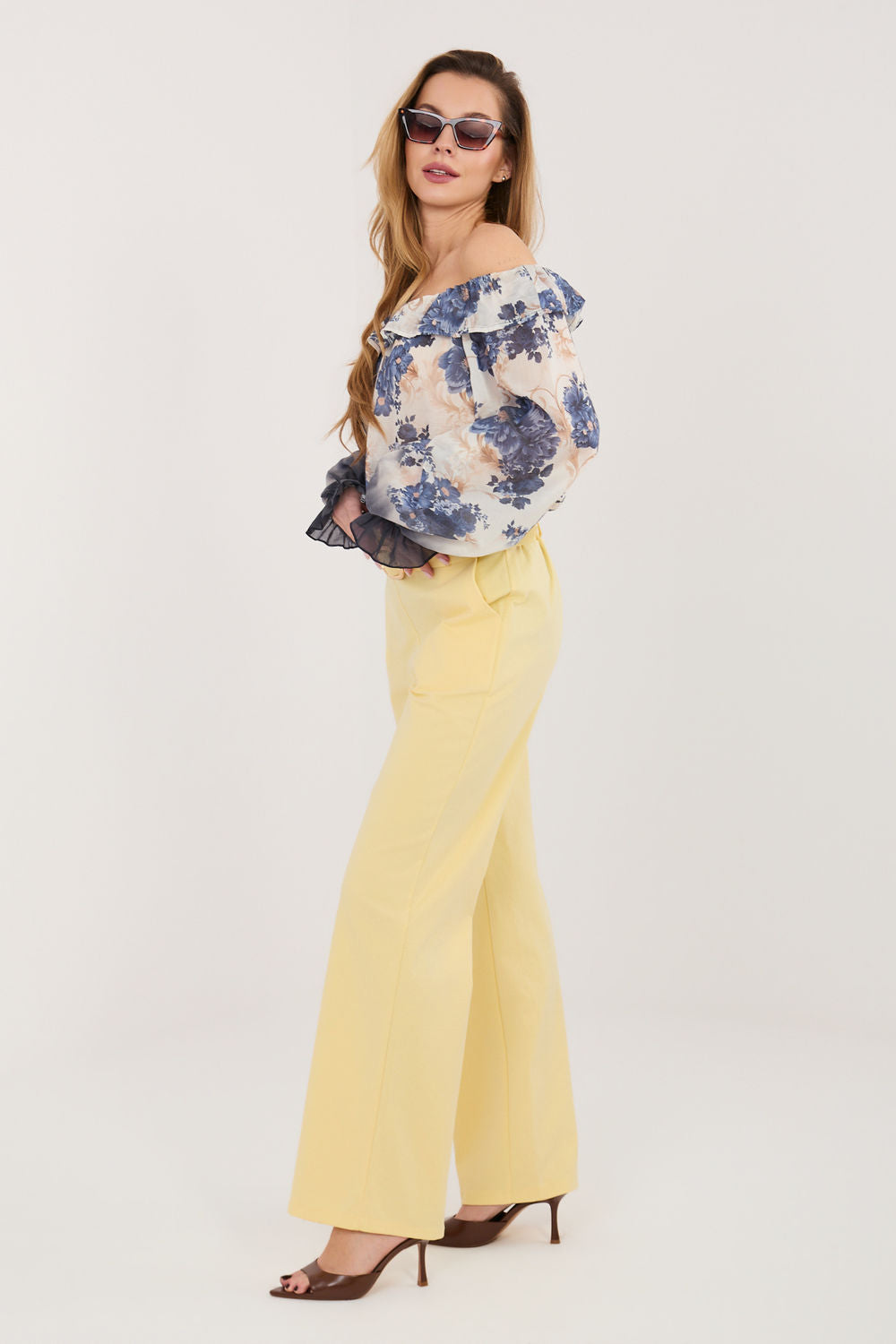 Chaussures à talons femme Rue Paris Pantalon Pantalon — jaune