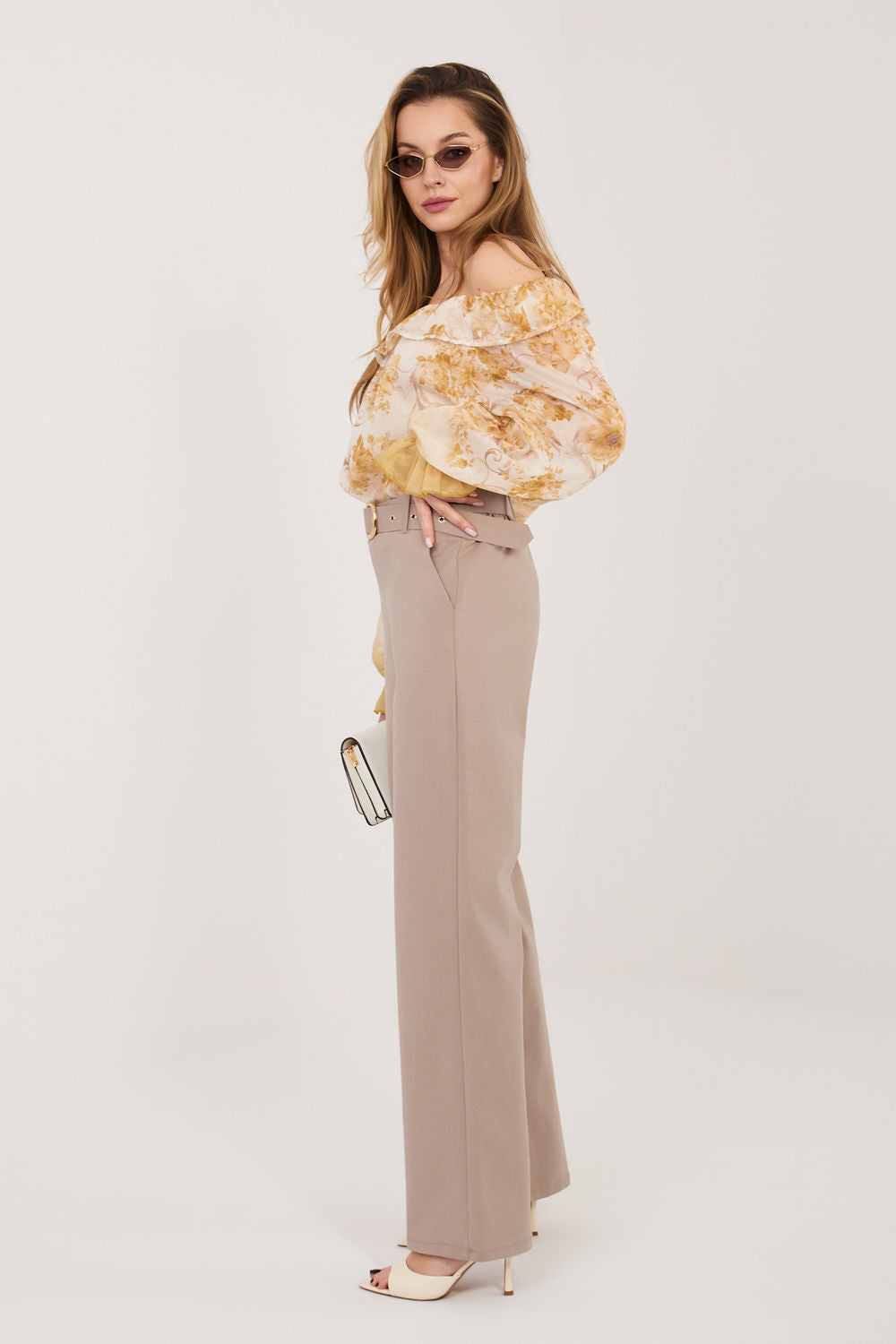 Chaussures à talons femme Rue Paris Pantalon Pantalon — beige