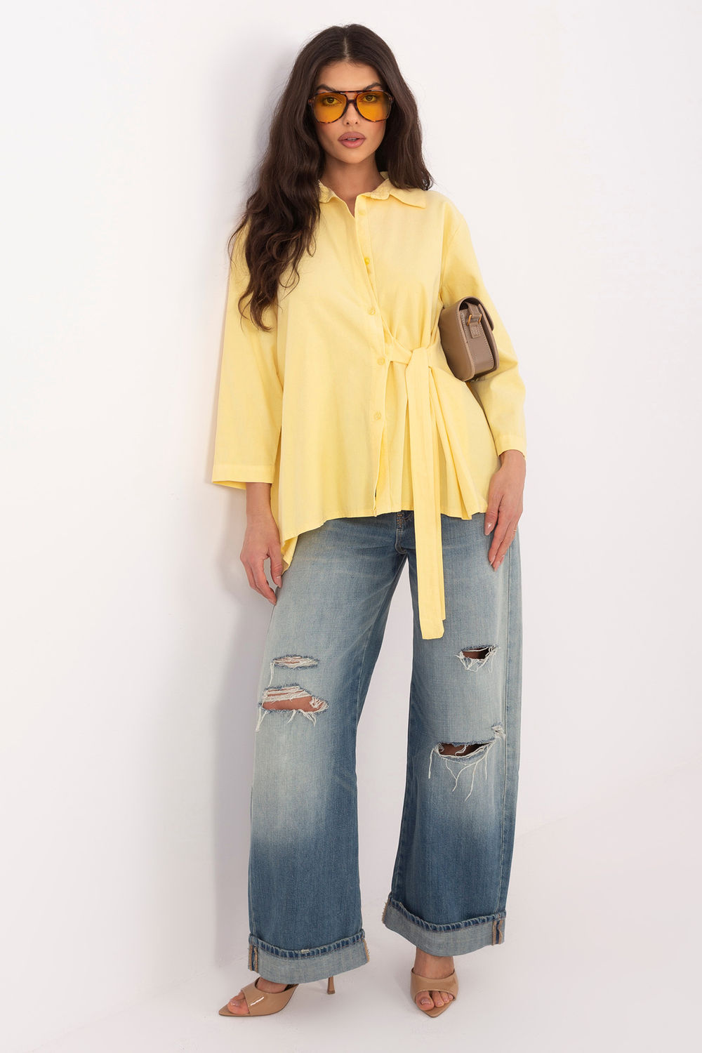 Blouse femme Rue Paris — jaune