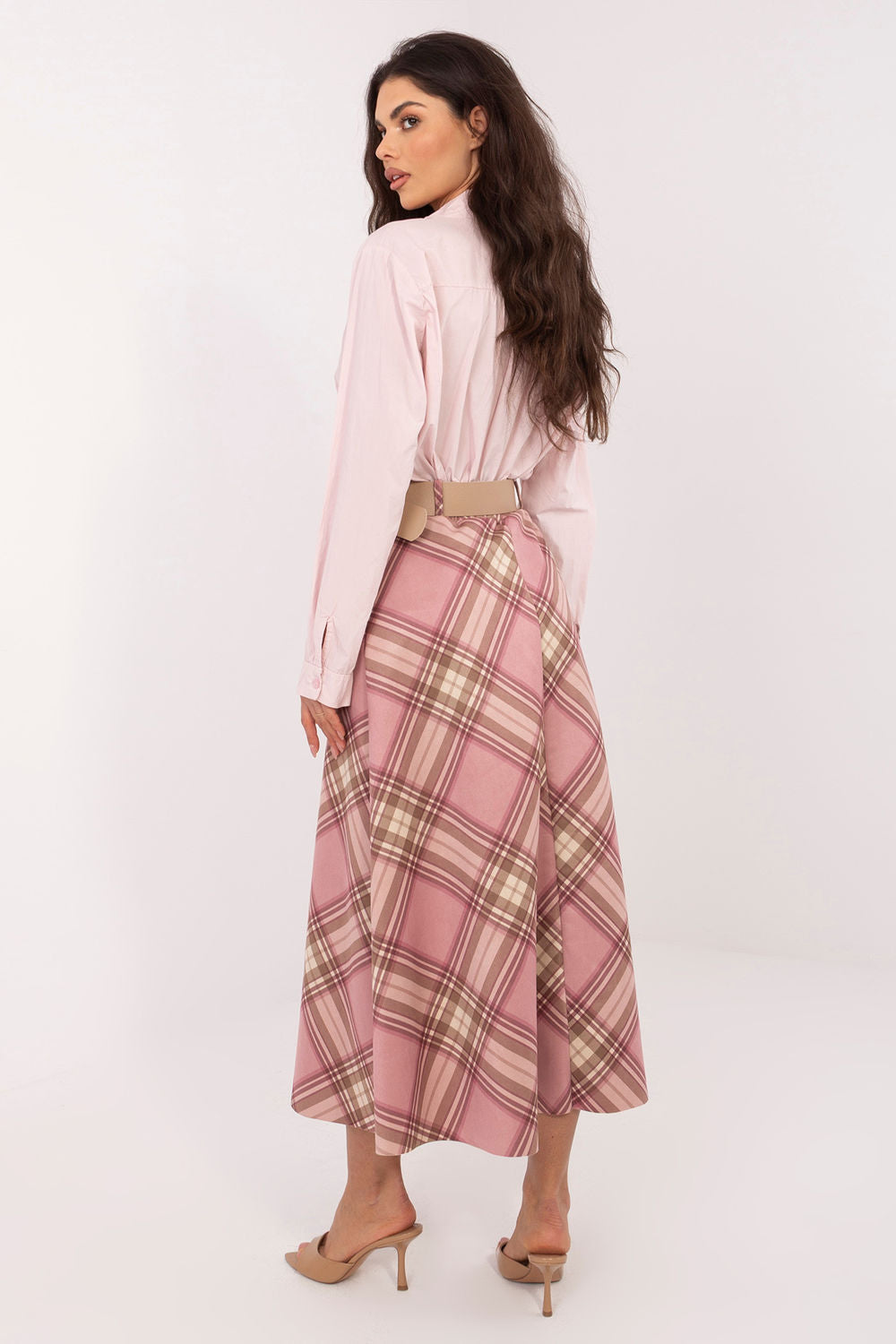Jupe femme Italy Moda Longue Longue — rosé