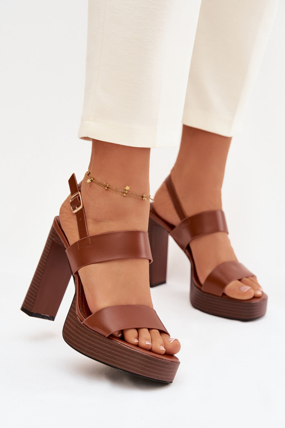 Sandales femme Step in style À Talons À — brun
