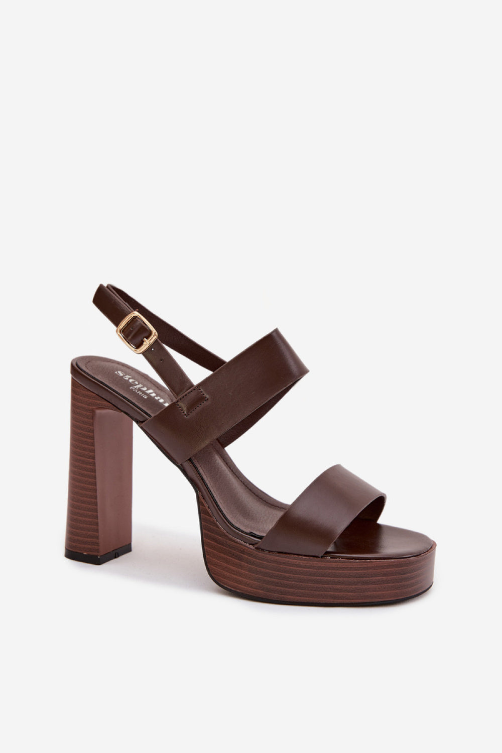 Sandales femme Step in style À Talons À — brun