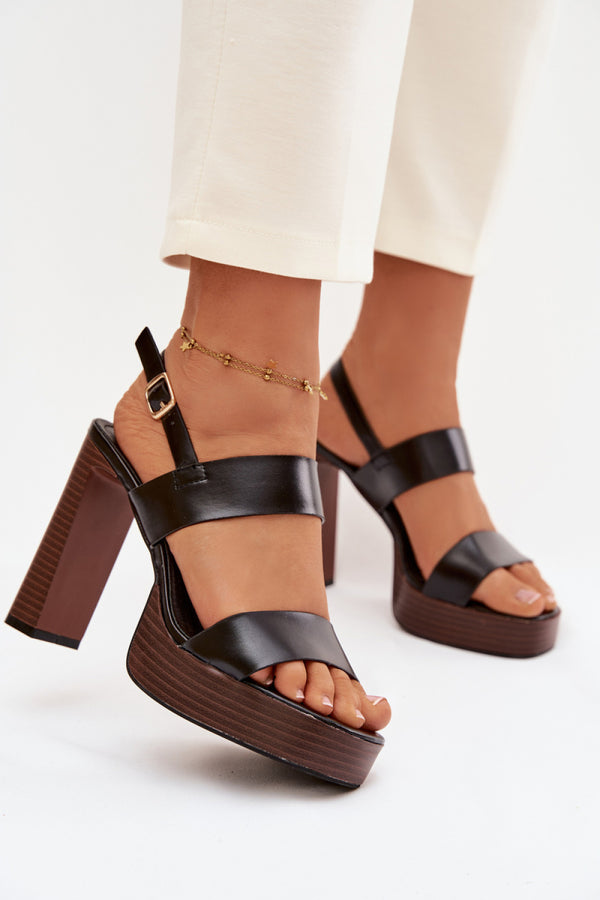 Sandales femme Step in style À Talons À — noir
