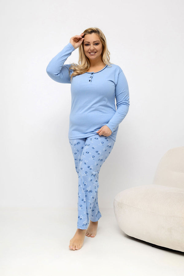 Pyjama femme Forever Pink Taille Plus Taille — bleu