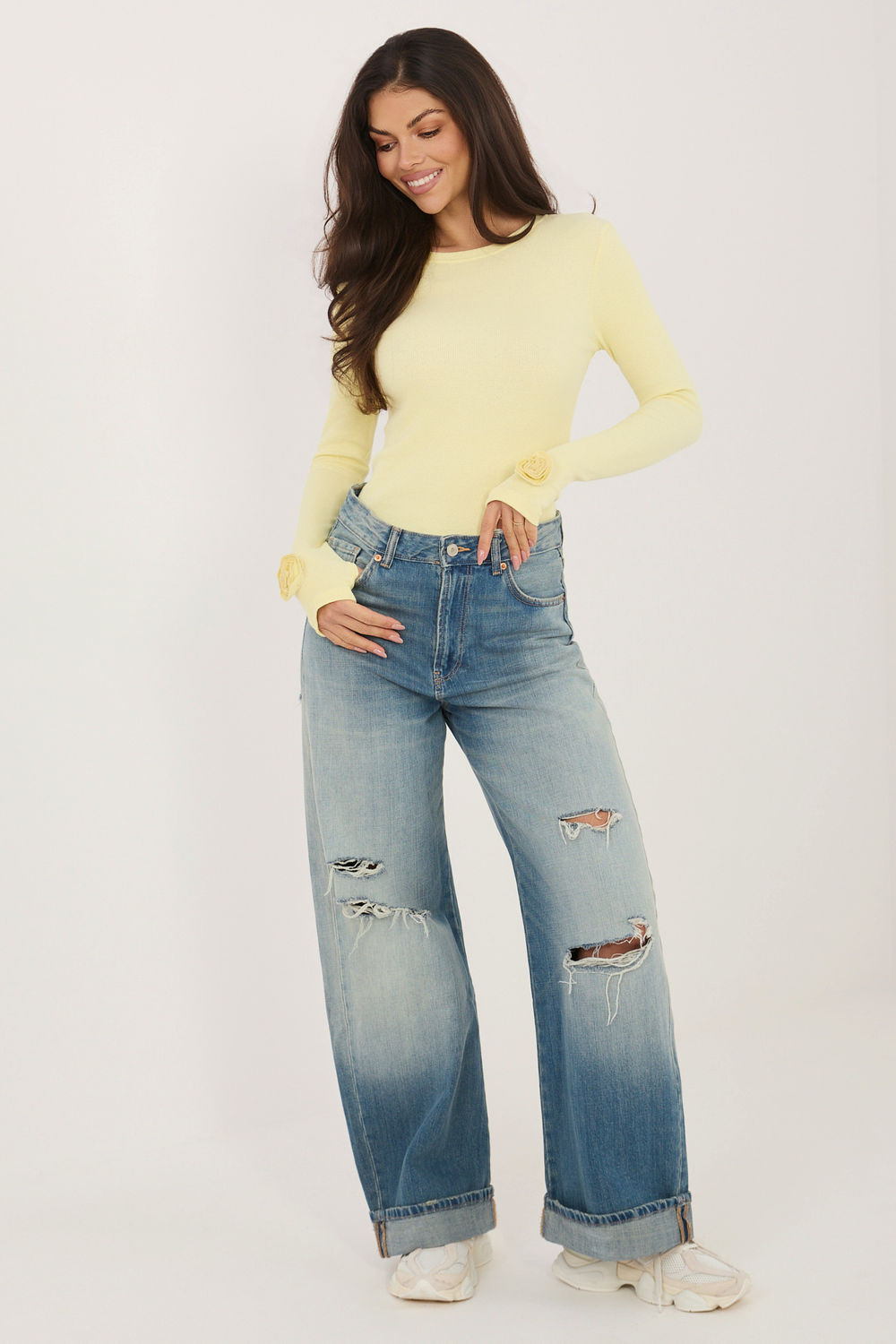 Blouse femme Rue Paris Chemisier Chemisier — jaune