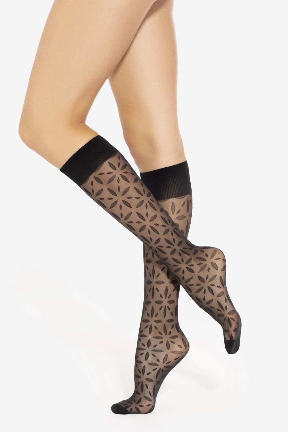 Chaussettes longues femme Gatta — noir