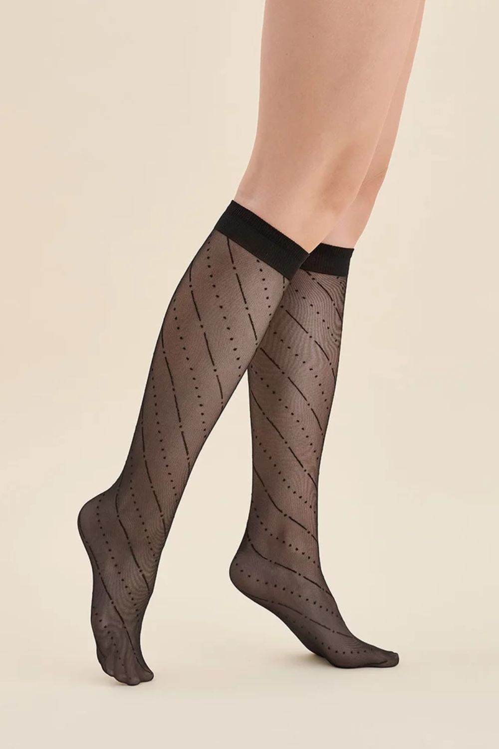 Chaussettes longues femme Gabriella — noir