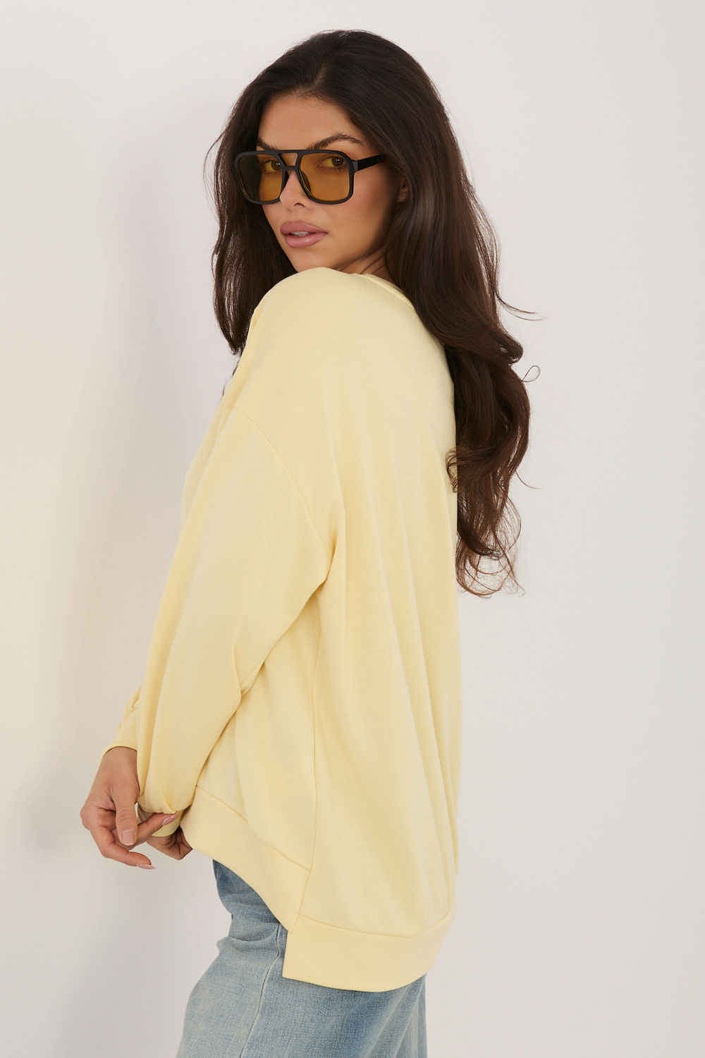 T-shirt femme Rue Paris Sweatshirt Sweatshirt — jaune