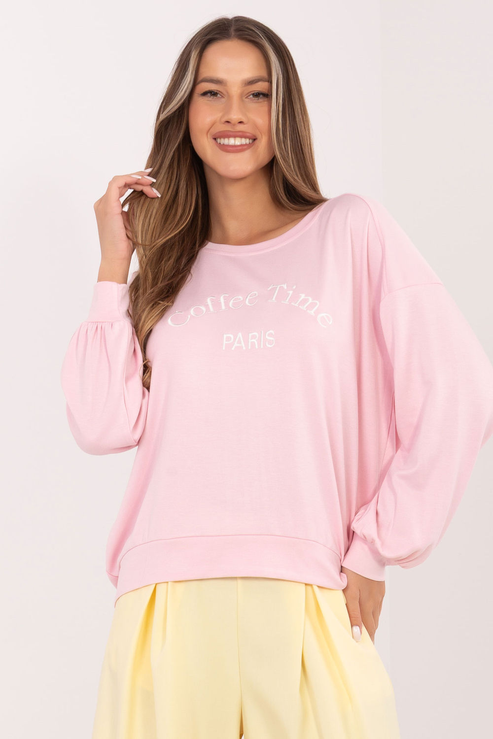 T-shirt femme Rue Paris Sweatshirt Sweatshirt — rosé