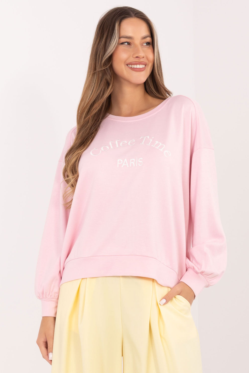 T-shirt femme Rue Paris Sweatshirt Sweatshirt — rosé