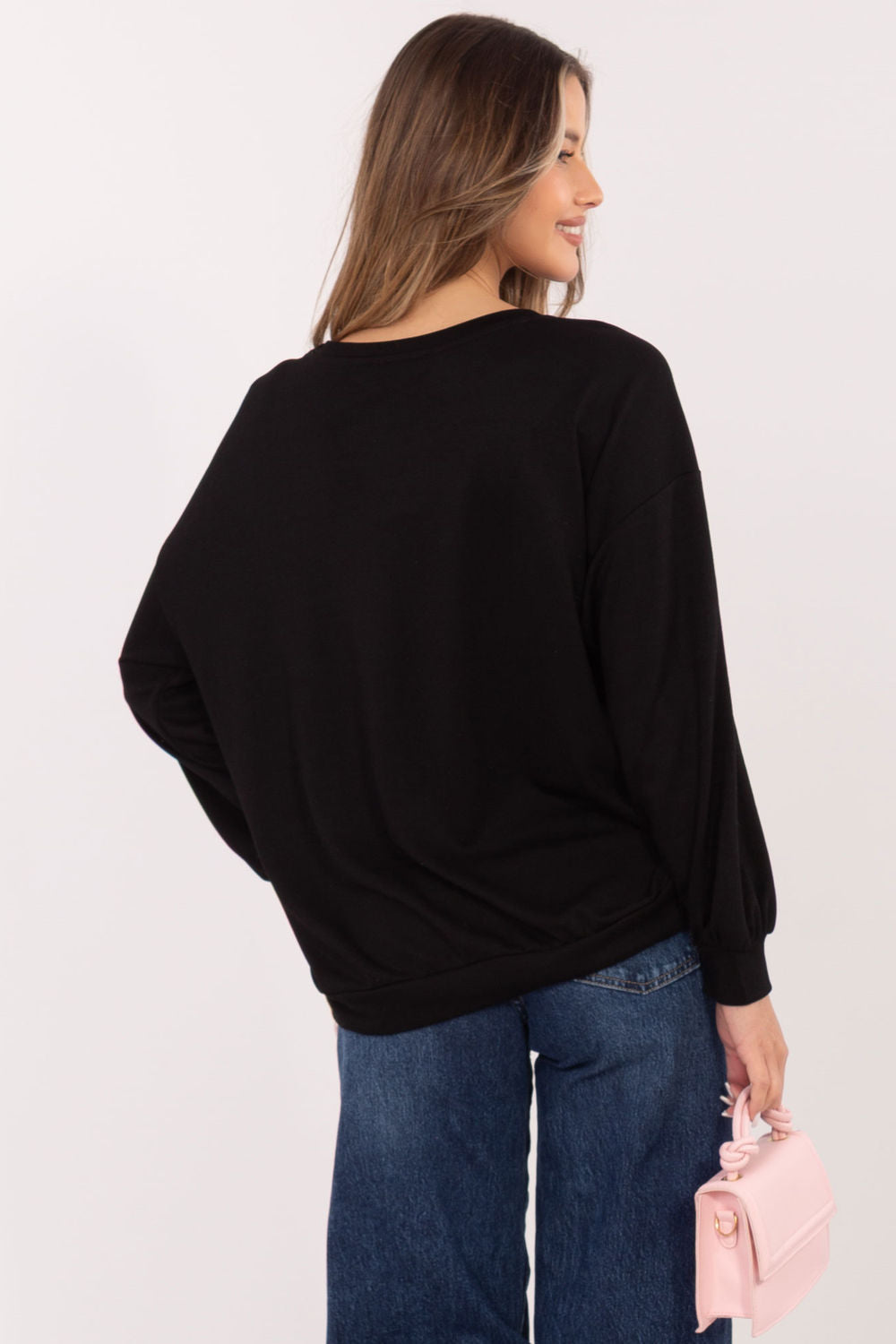 T-shirt femme Rue Paris Sweatshirt Sweatshirt — noir