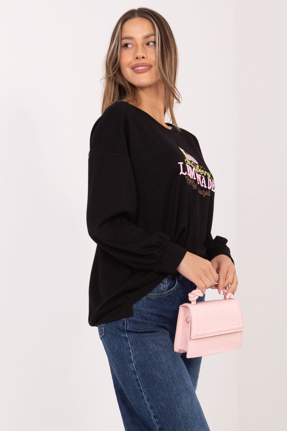 T-shirt femme Rue Paris Sweatshirt Sweatshirt — noir
