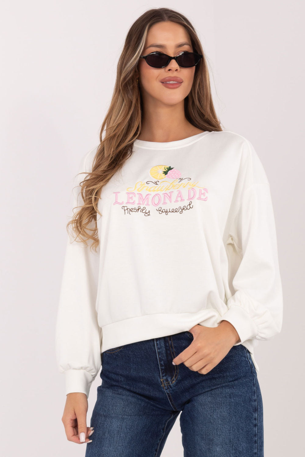 T-shirt femme Rue Paris Sweatshirt Sweatshirt — beige