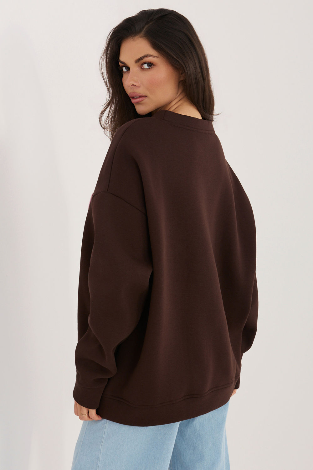 T-shirt femme Rue Paris Sweatshirt Sweatshirt — brun