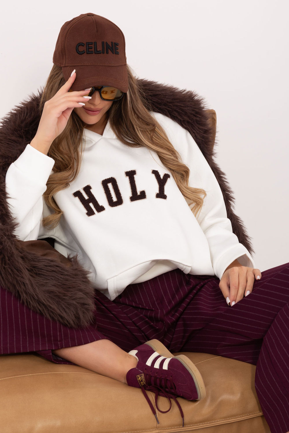 T-shirt femme Rue Paris Sweatshirt Sweatshirt — beige