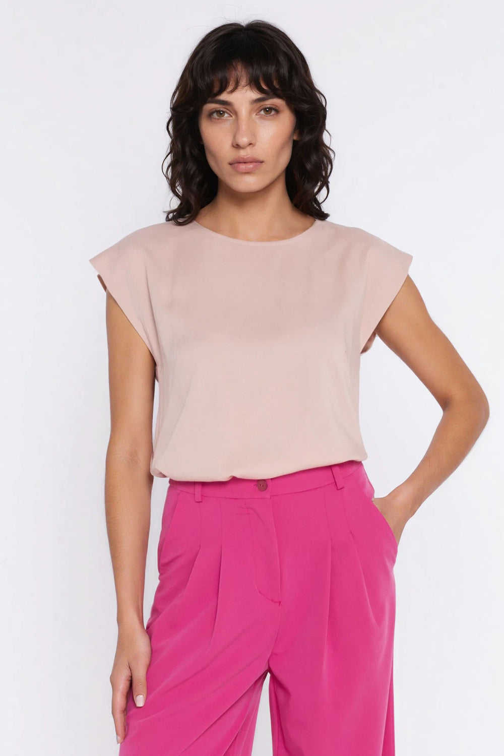 Blouse femme Nife Chemisier Chemisier — beige