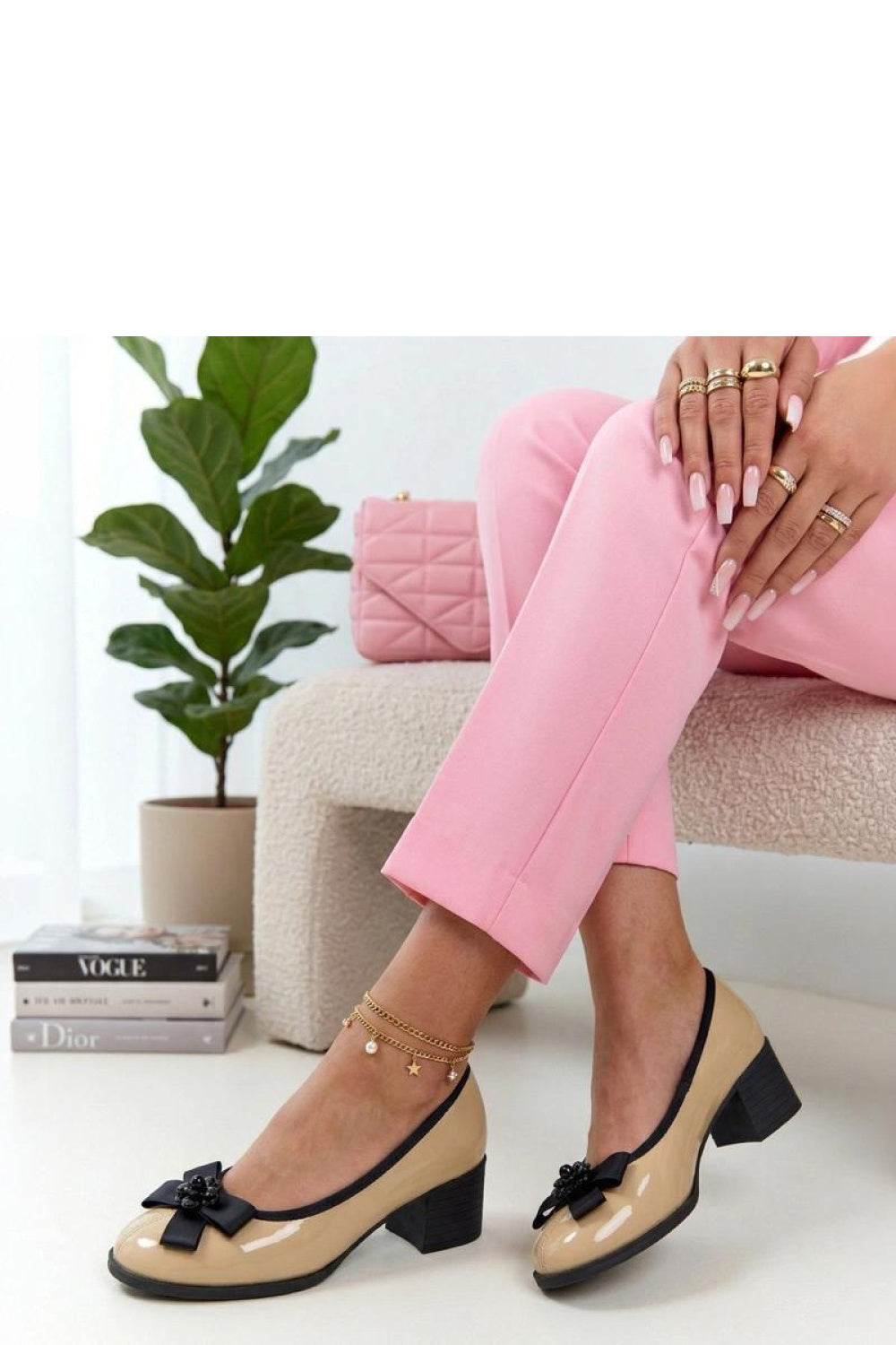 Chaussures à talons femme Solea — beige