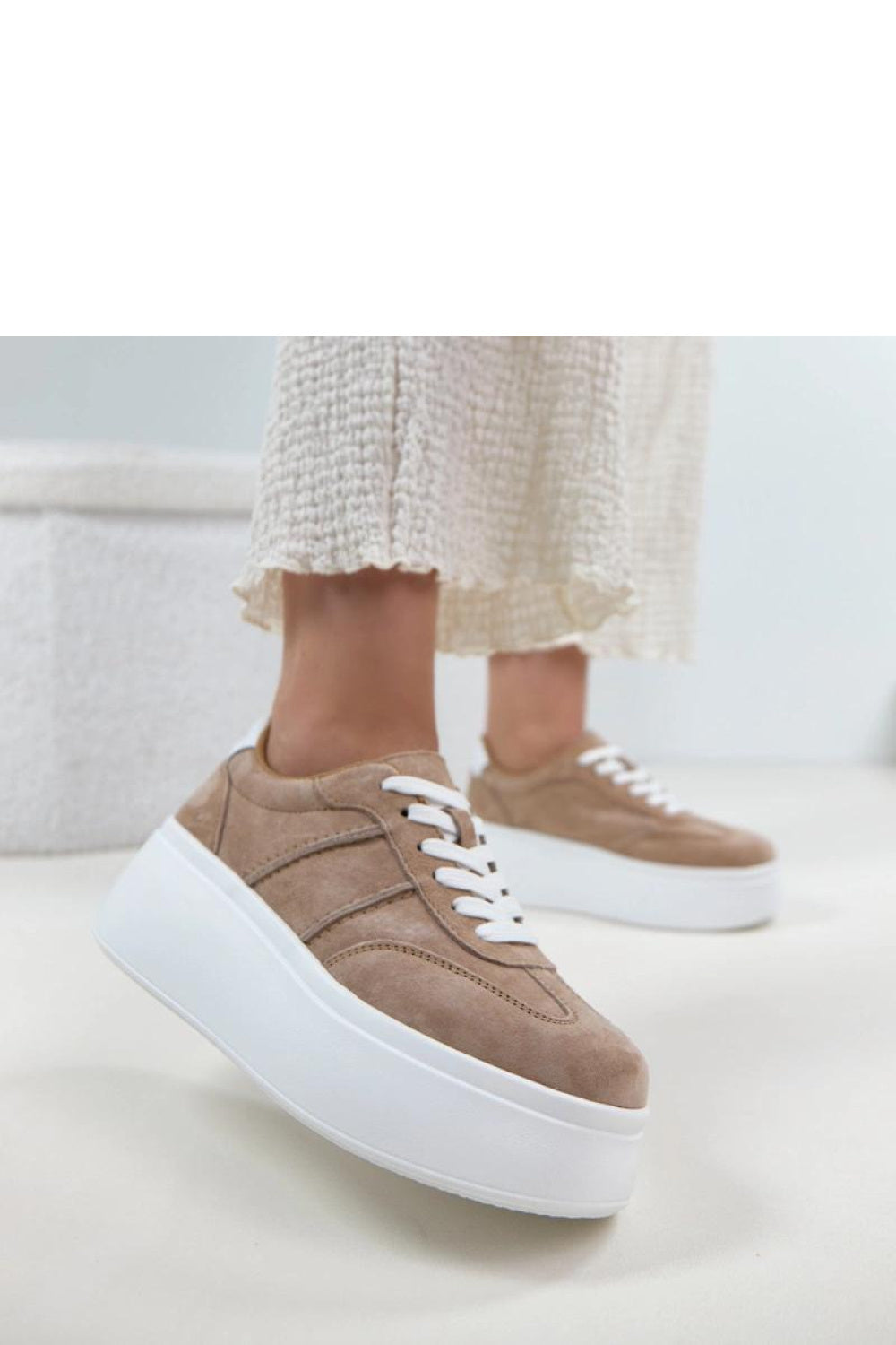 Baskets femme Solea À Plateforme À — beige