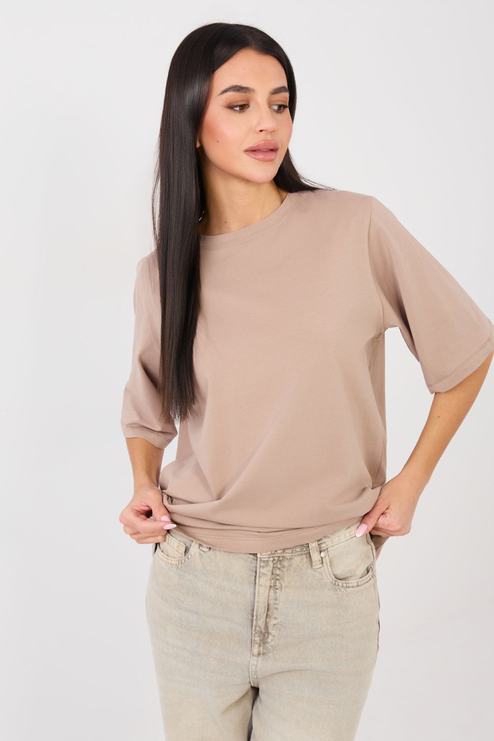 Blouse femme Rue Paris T Shirt T — beige