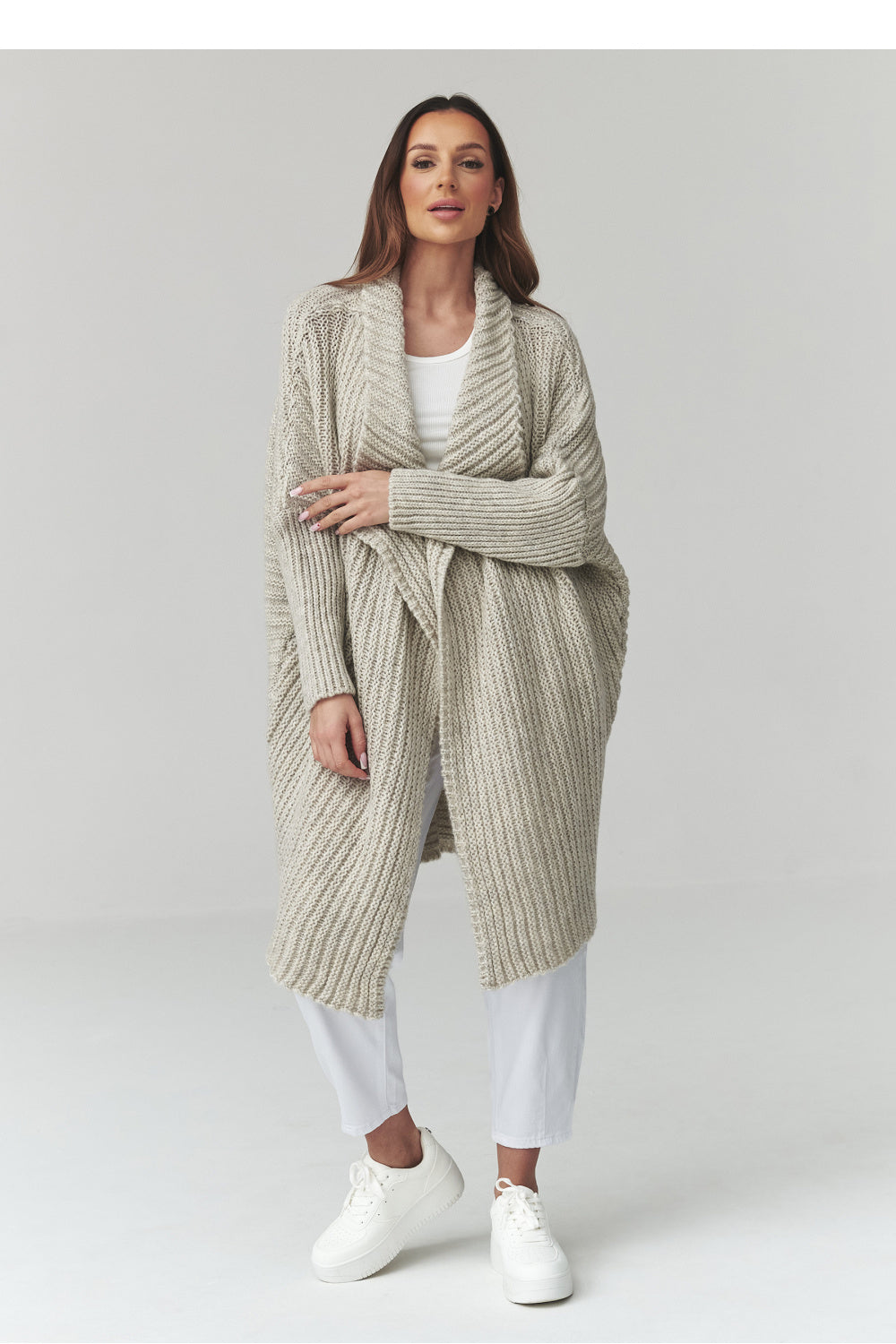 Cardigan femme Makadamia — gris
