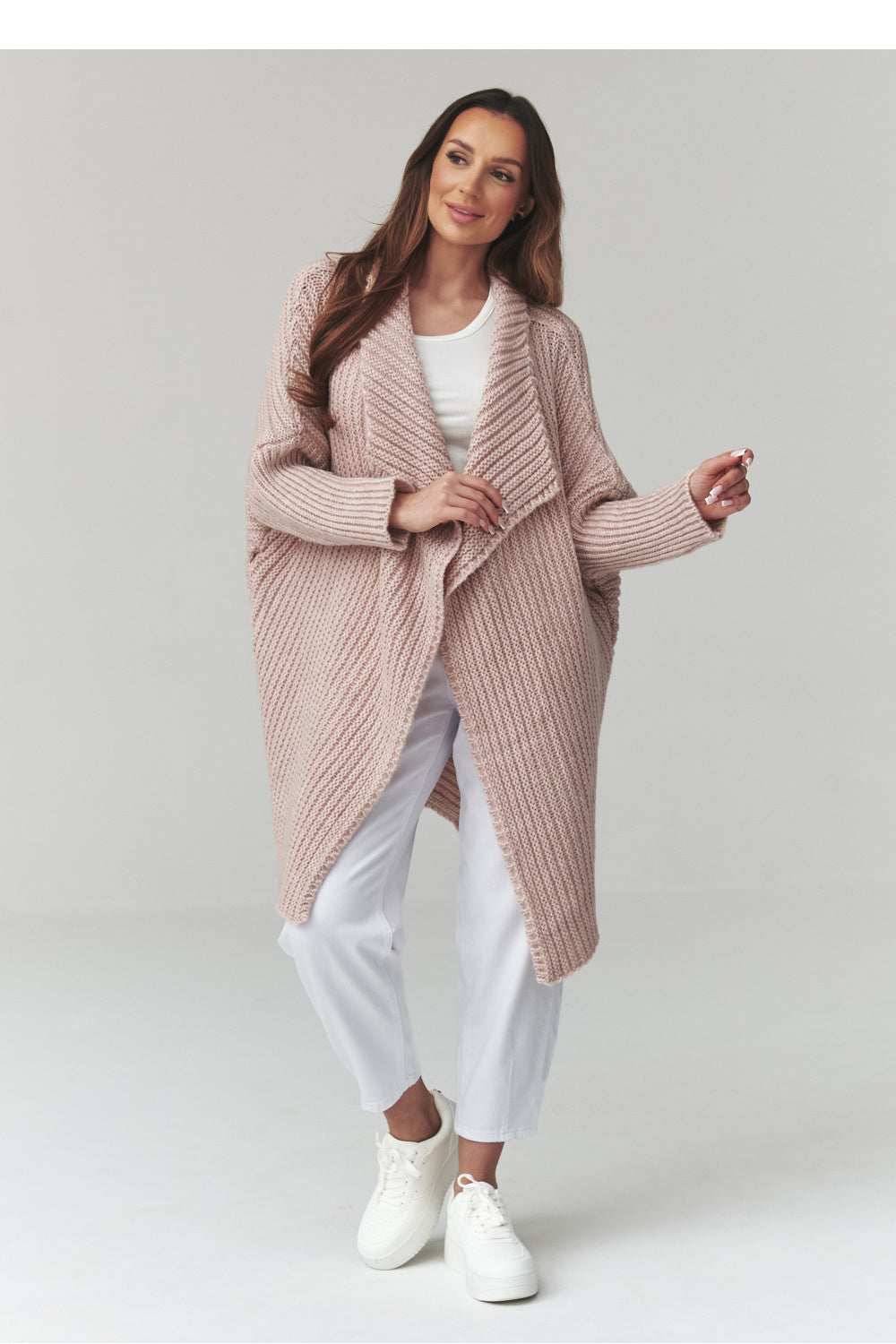 Cardigan femme Makadamia — rosé