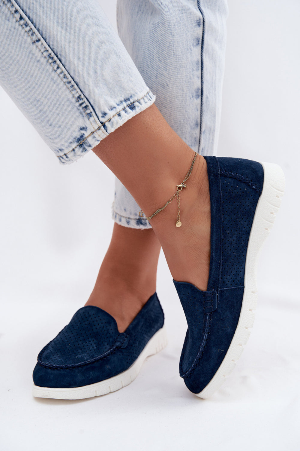 Moccasins femme Step in style — bleu marine
