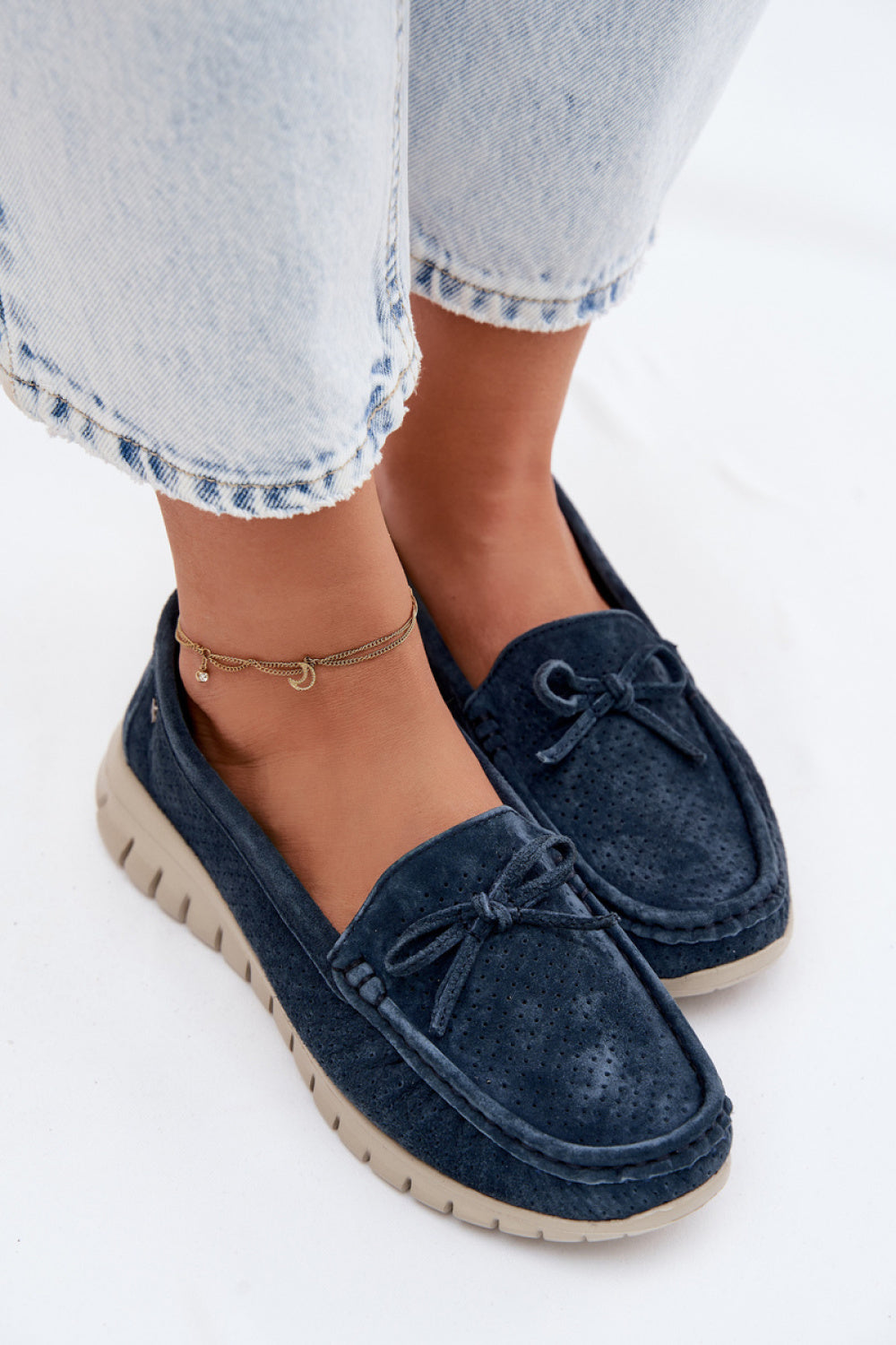 Moccasins femme Step in style — bleu marine