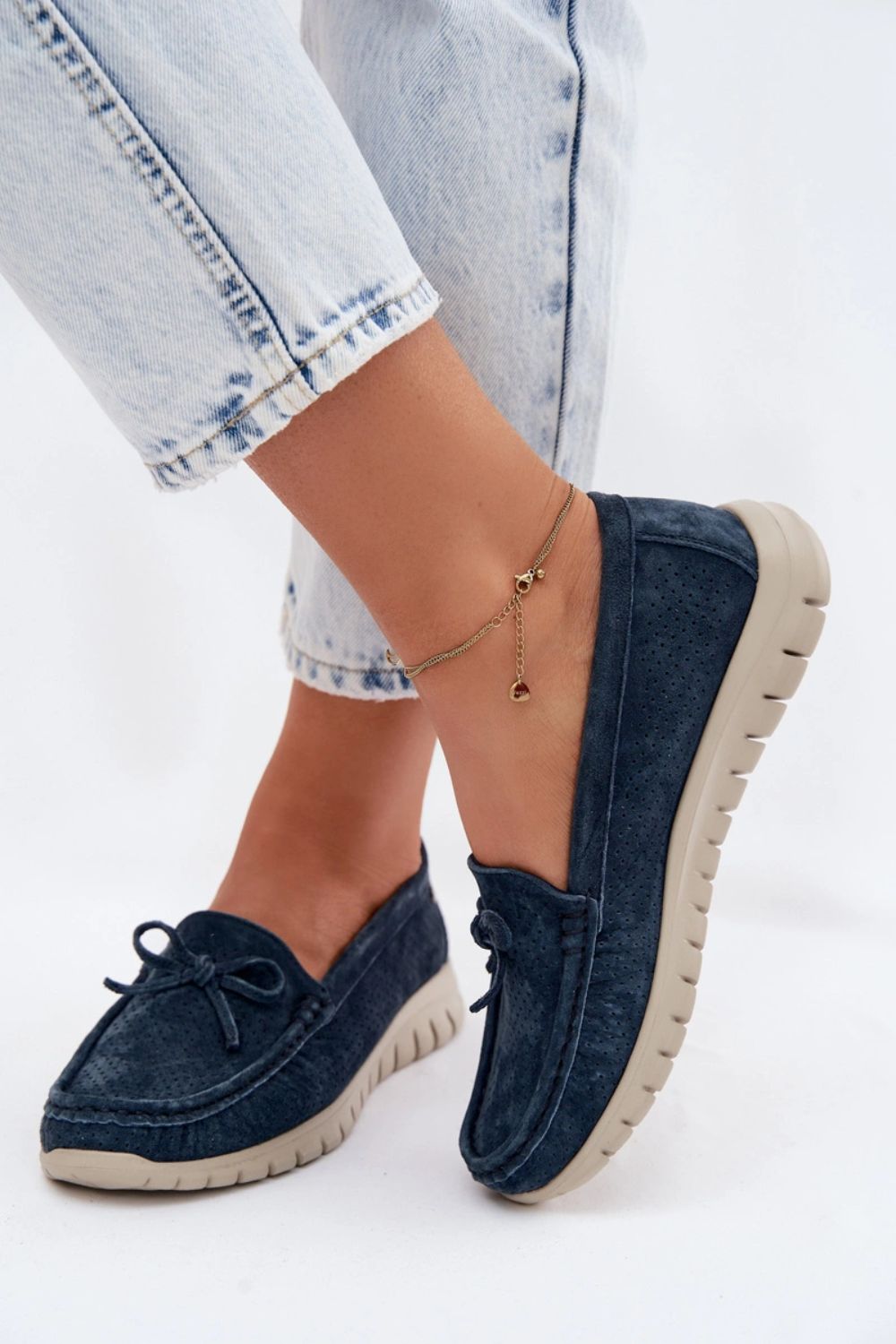 Moccasins femme Step in style — bleu marine
