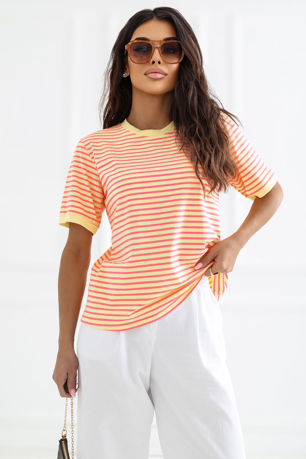 Blouse femme Rue Paris T Shirt T — jaune