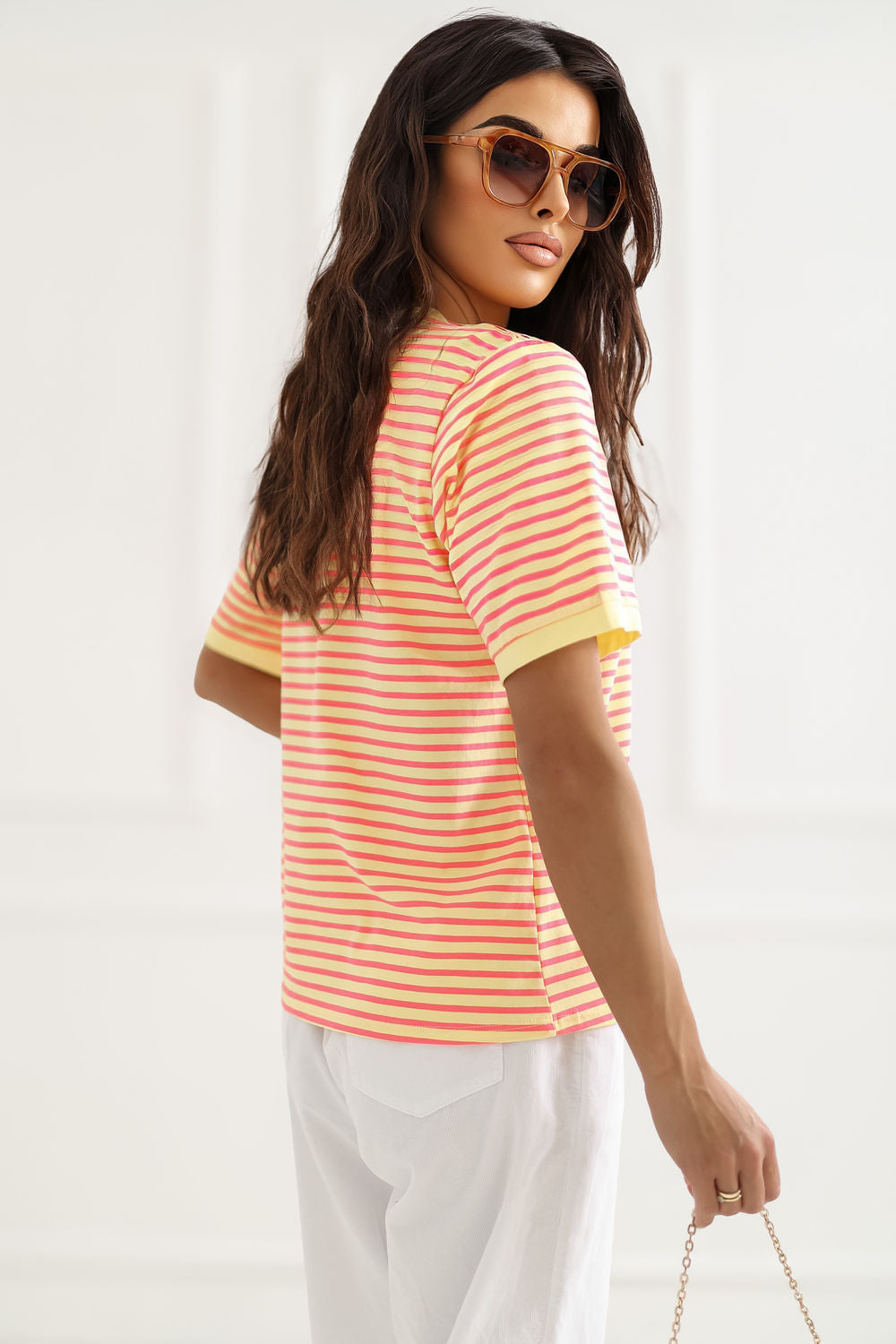 Blouse femme Rue Paris T Shirt T — jaune