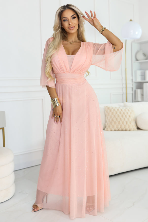 Robe femme Numoco Longue Longue — rosé