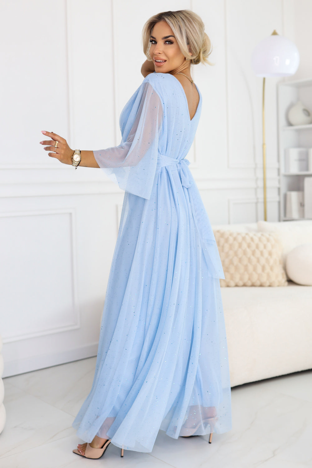Robe femme Numoco Longue Longue — bleu