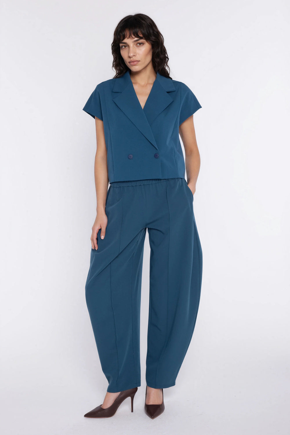 Chaussures à talons femme Nife Pantalon Pantalon — bleu