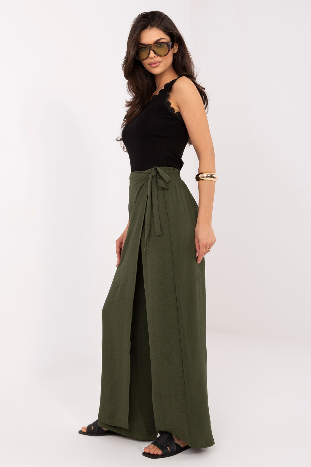 Chaussures à talons femme Factory Price Pantalon Pantalon — vert