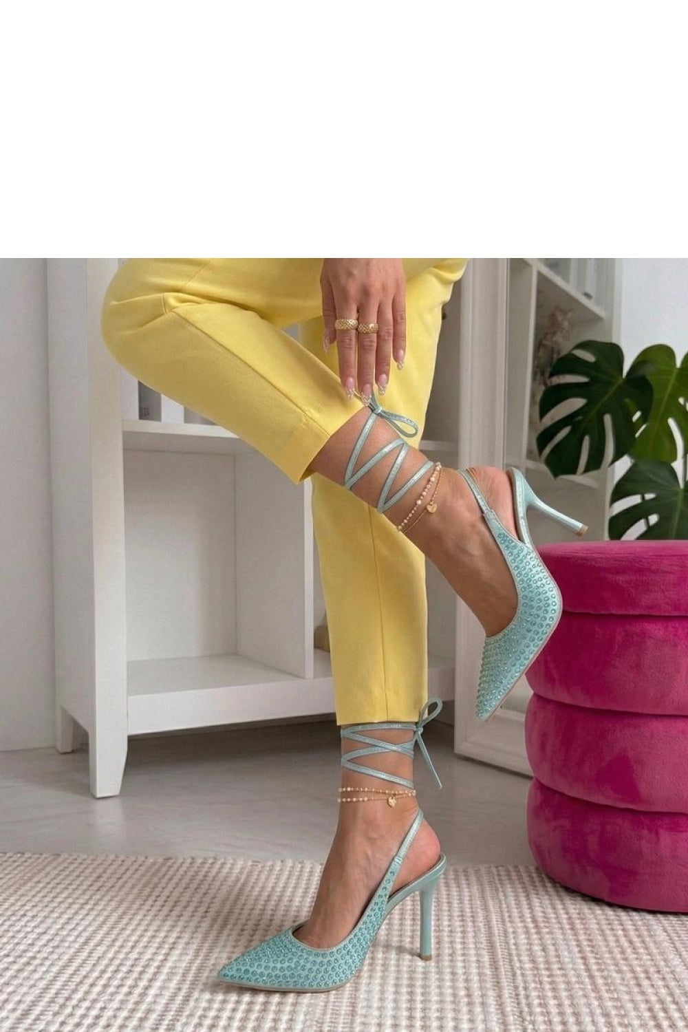 Chaussures à talons femme Solea Talons À Lacets — bleu