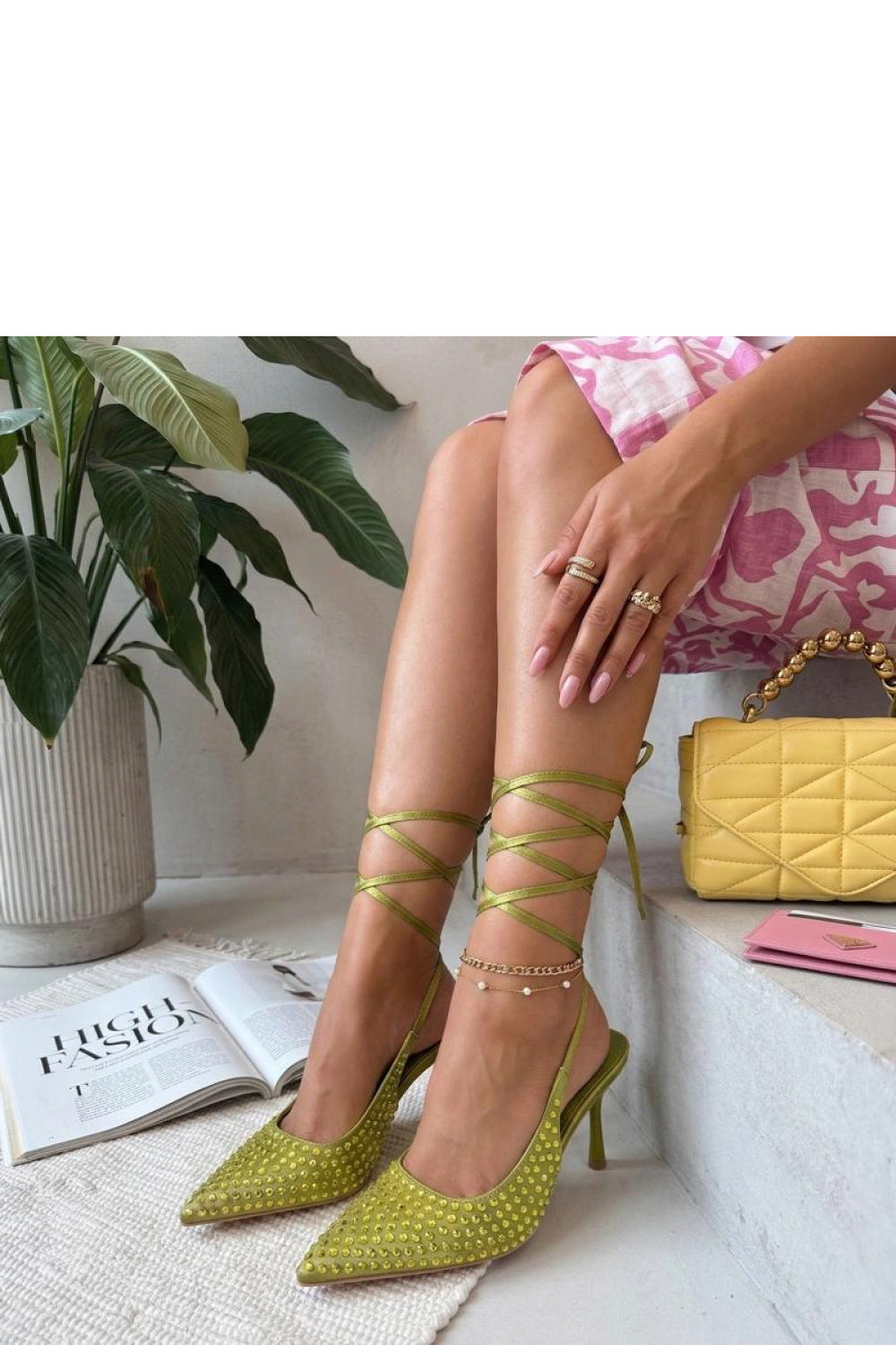 Chaussures à talons femme Solea Talons À Lacets — vert