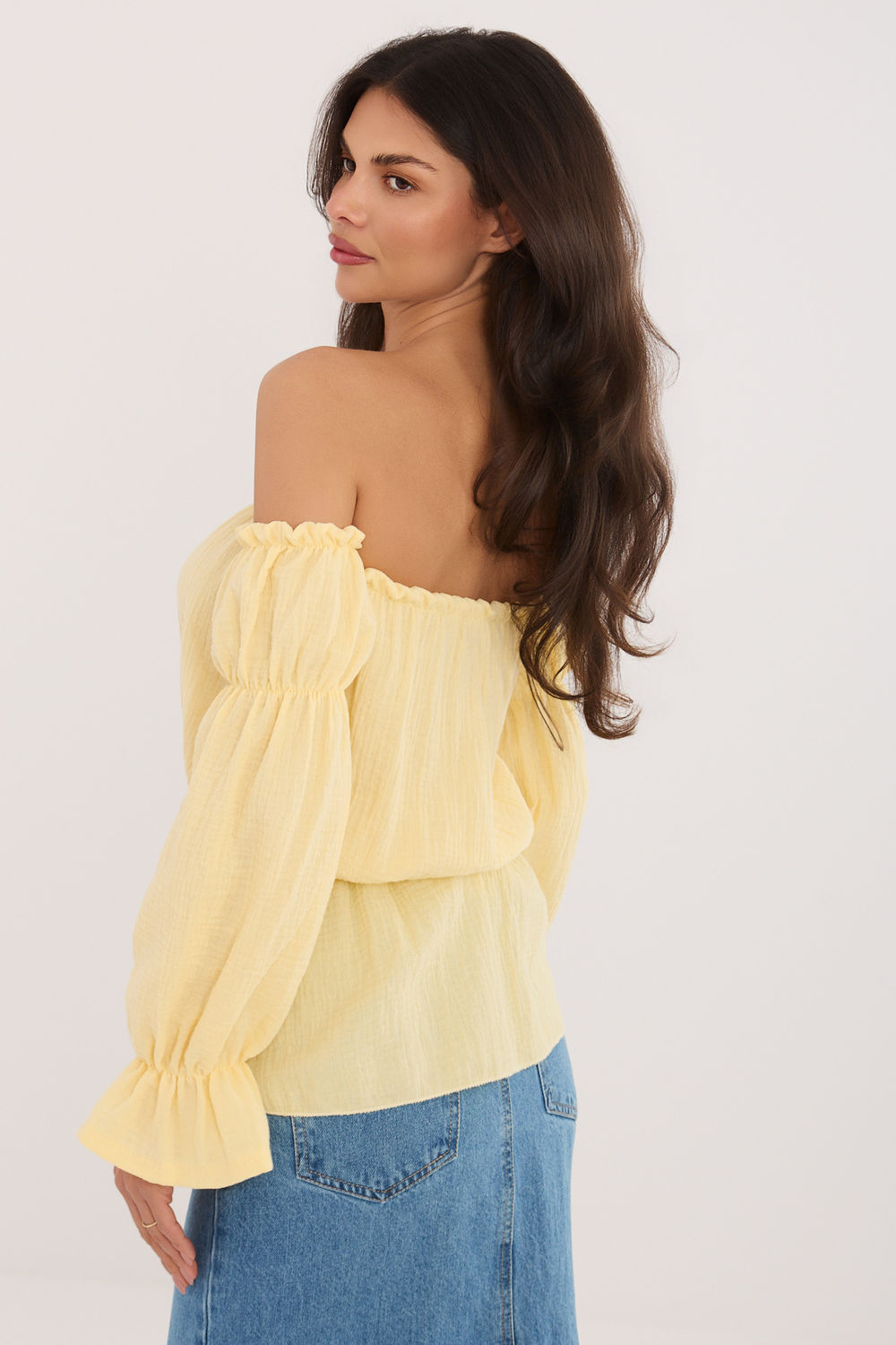 Blouse femme Italy Moda Chemisier Chemisier — jaune