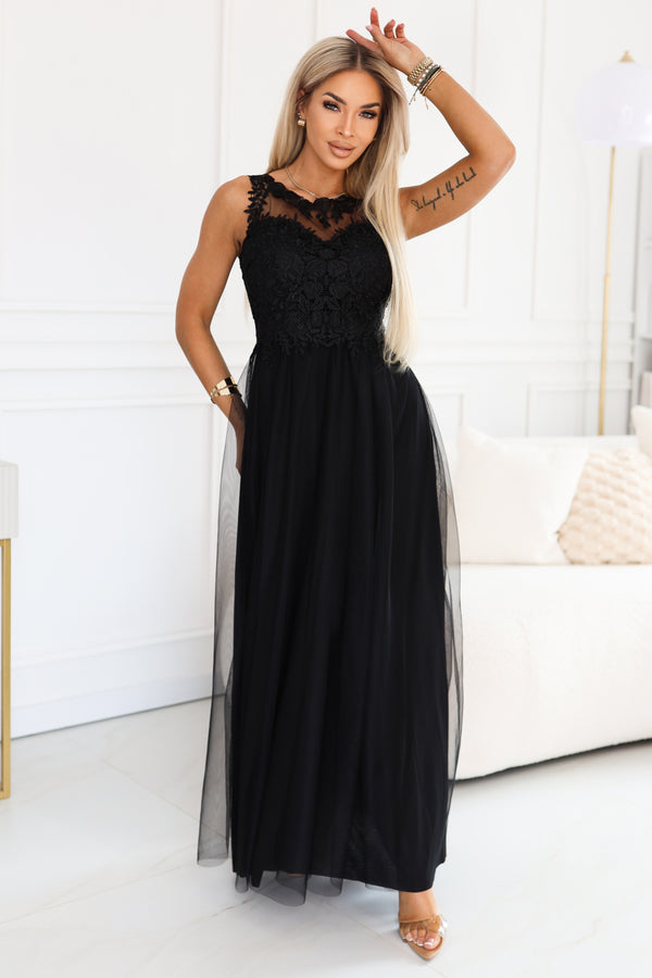 Robe femme Numoco Longue Longue — noir