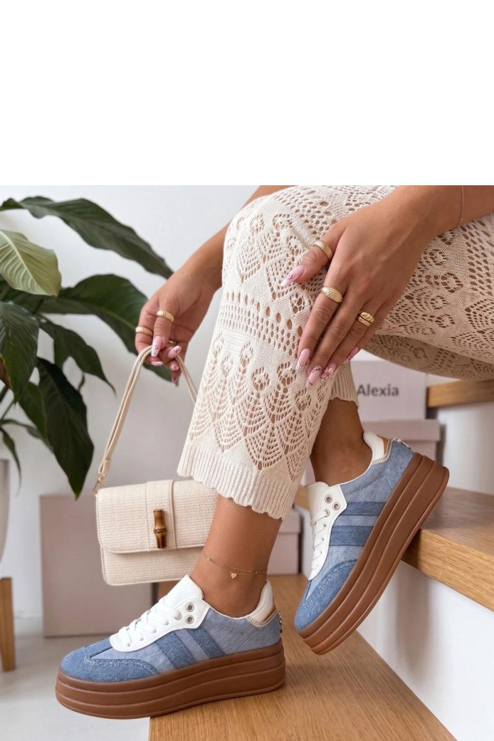 Baskets femme Solea À Plateforme À — bleu