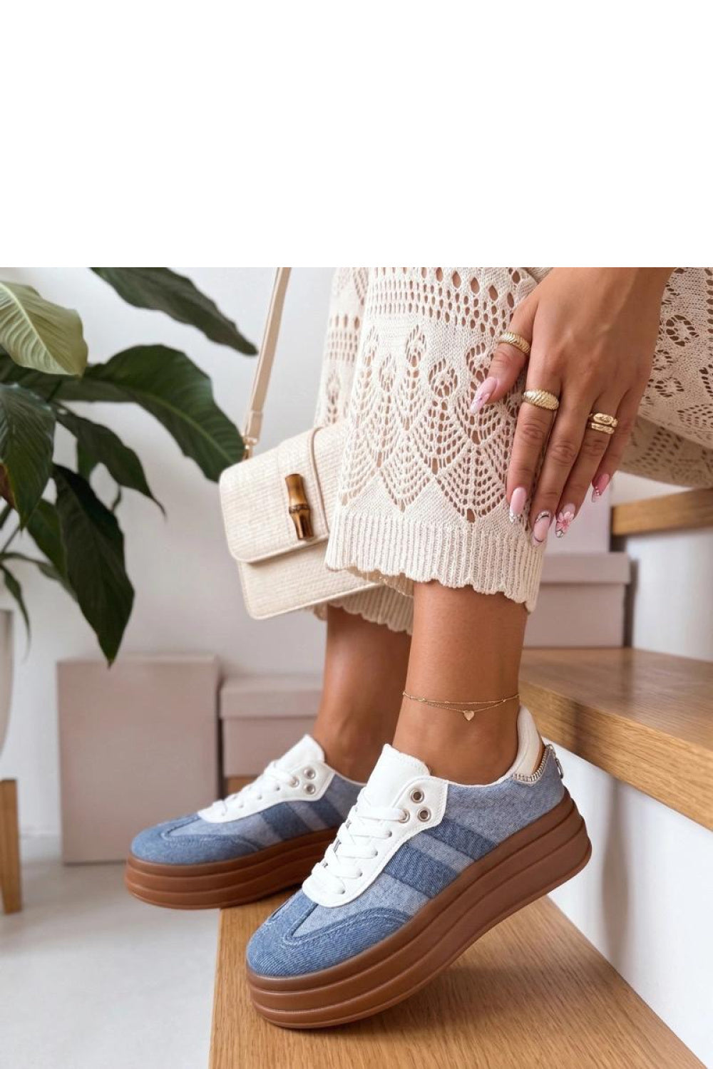 Baskets femme Solea À Plateforme À — bleu